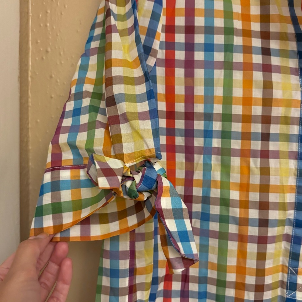 LaRoque Colorful Multi-Check Button-Up Shirt - Picture 3 of 11